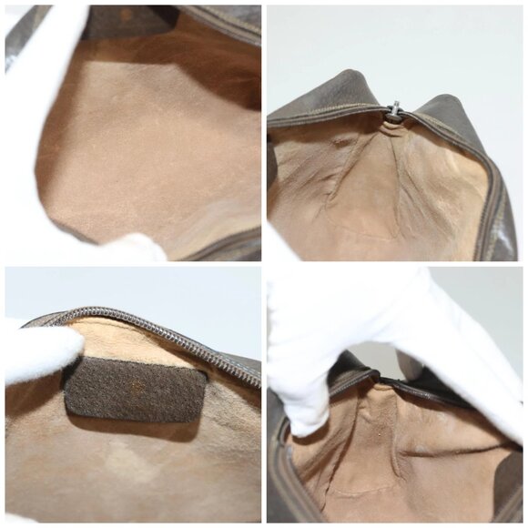 GUCCI GG Supreme Web Sherry Line Bag PVC Beige Gold 75 02 004 Auth BA3807 - Picture 15 of 16